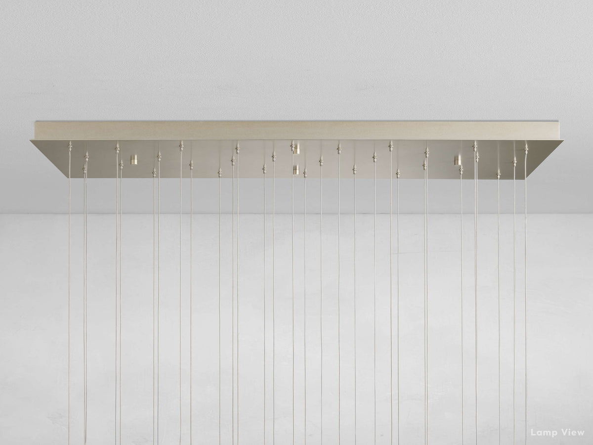 Gianna Ambient Selenite Rectangular Chandelier