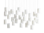 Gianna Selenite Vertical Rectangular Chandelier