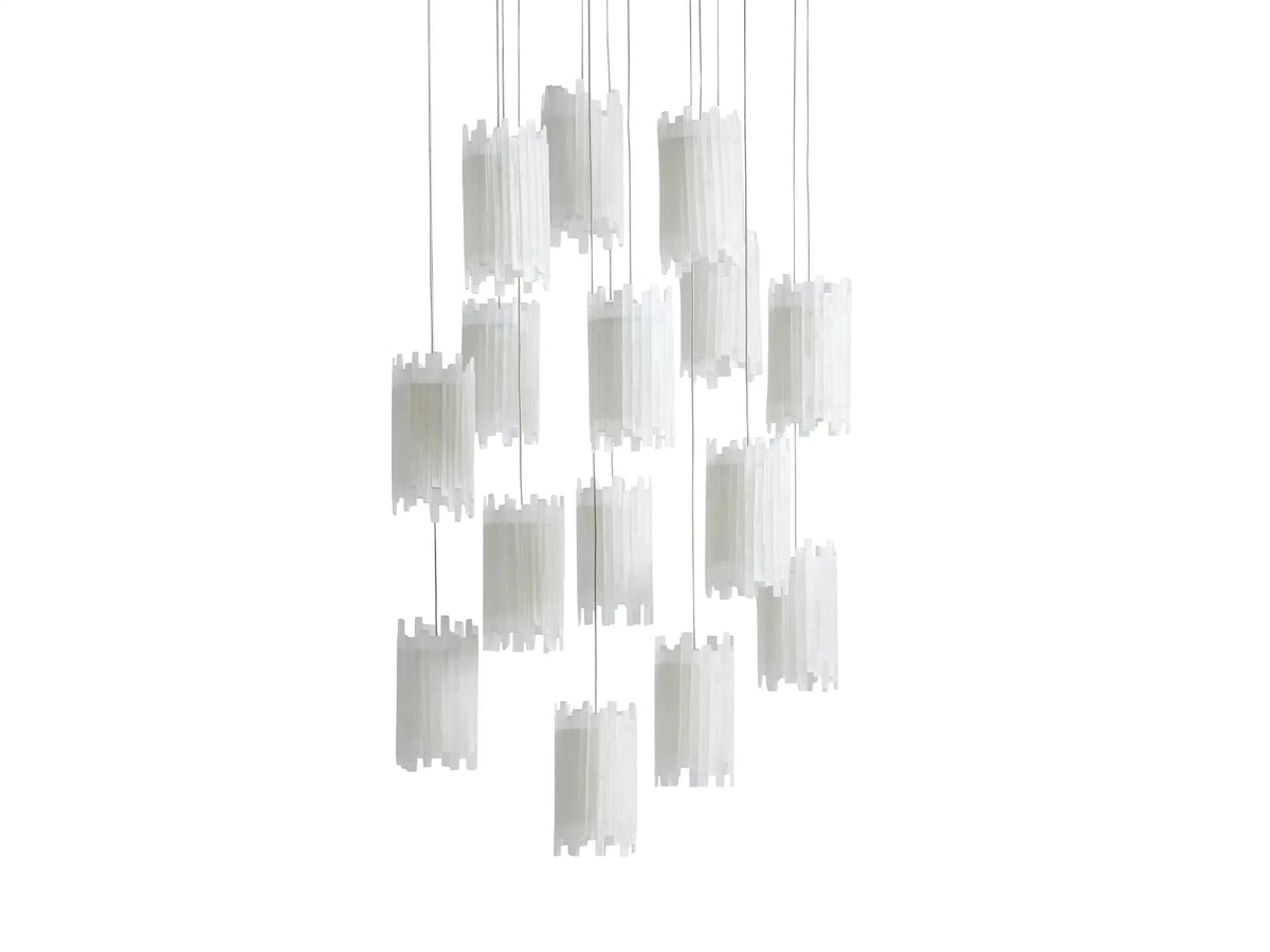 Gianna Selenite Vertical Round Chandelier