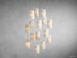 Gianna Ambient Selenite Round Chandelier