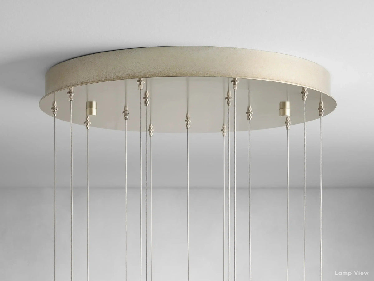Gianna Ambient Selenite Round Chandelier