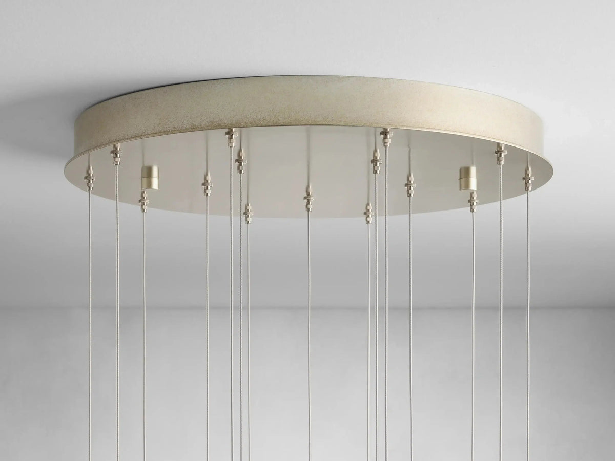 Gianna Selenite Vertical Round Chandelier