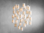 Gianna Selenite Vertical Round Chandelier