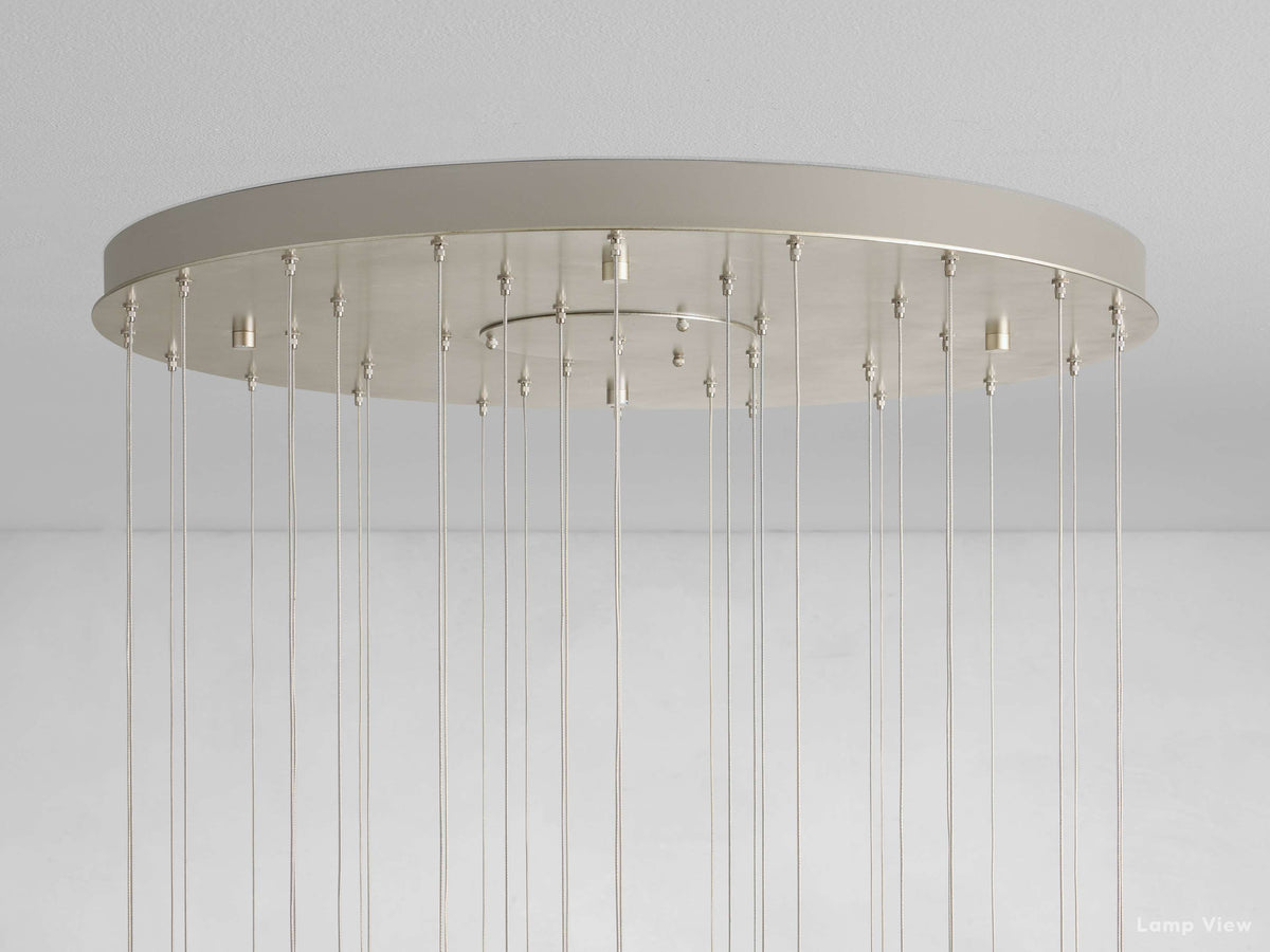 Gianna Ambient Selenite Round Chandelier
