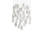 Gianna Selenite Vertical Round Chandelier