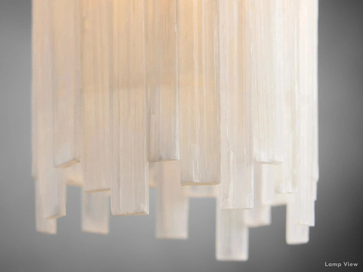Gianna Selenite Vertical Pendant Light