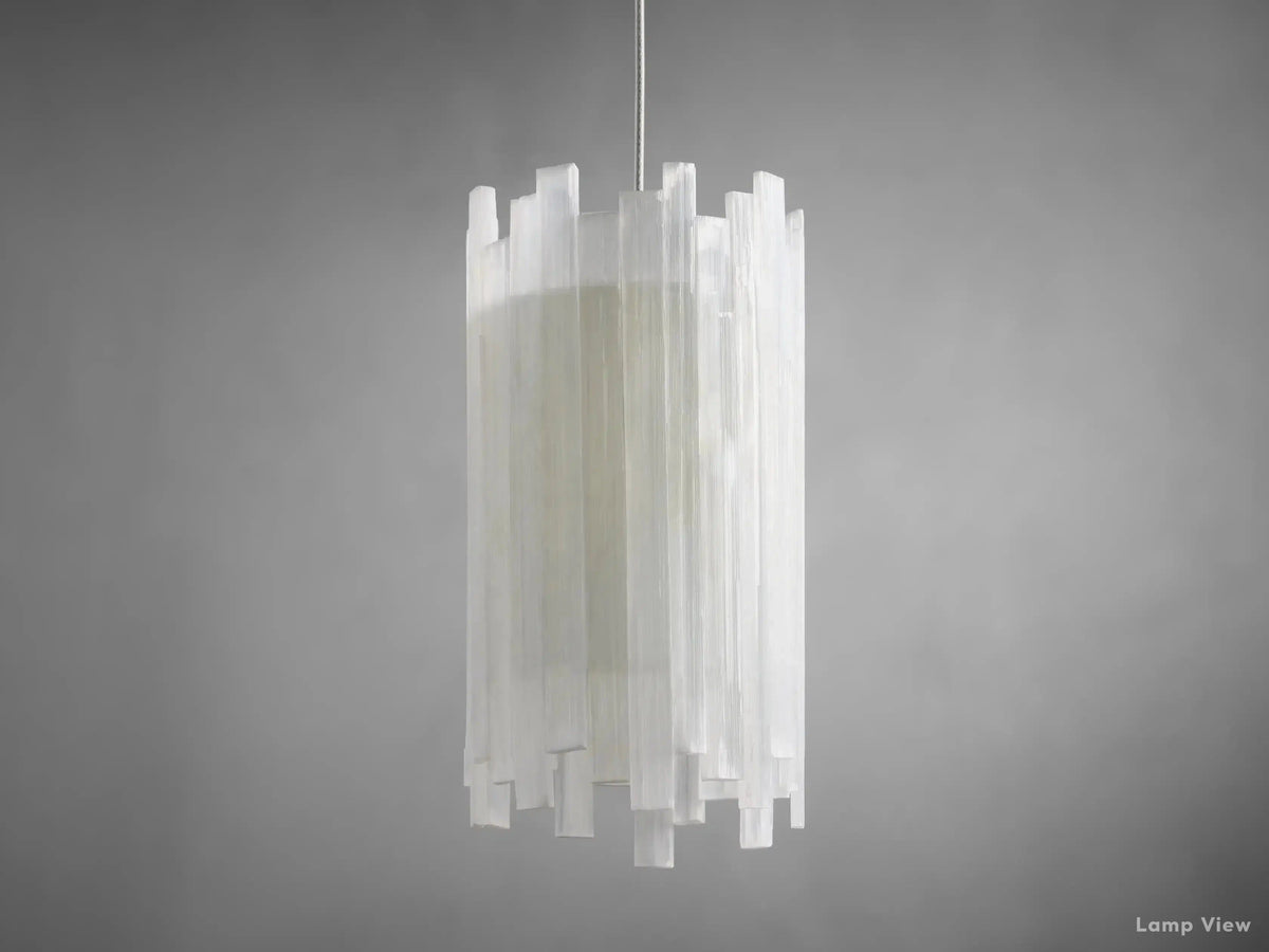 Gianna Selenite Vertical Pendant Light