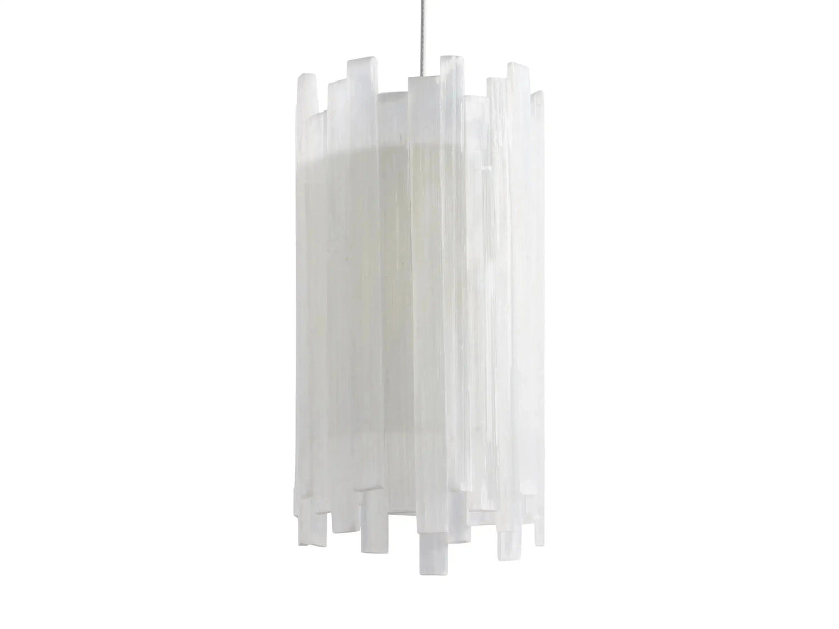 Gianna Selenite Vertical Pendant Light
