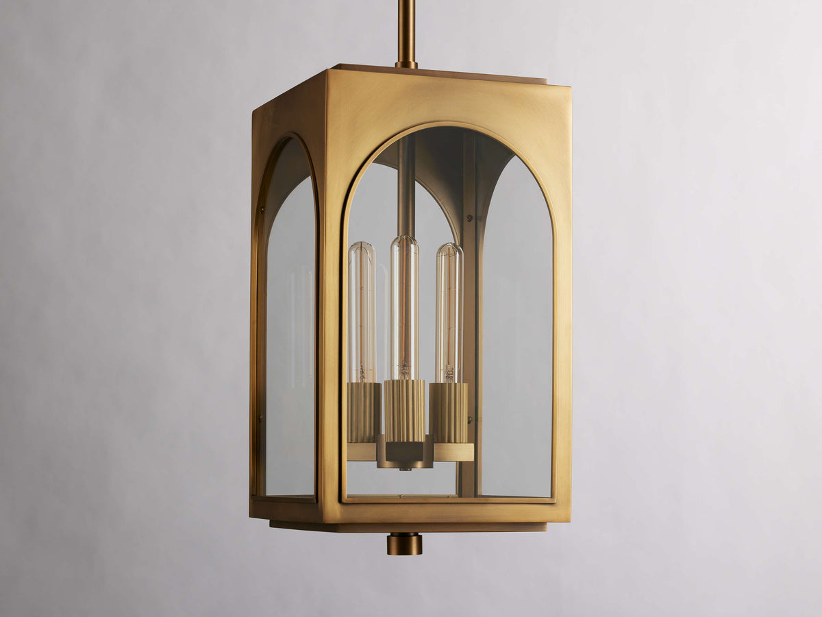 Palladian Facade Glass Outdoor Pendant Light
