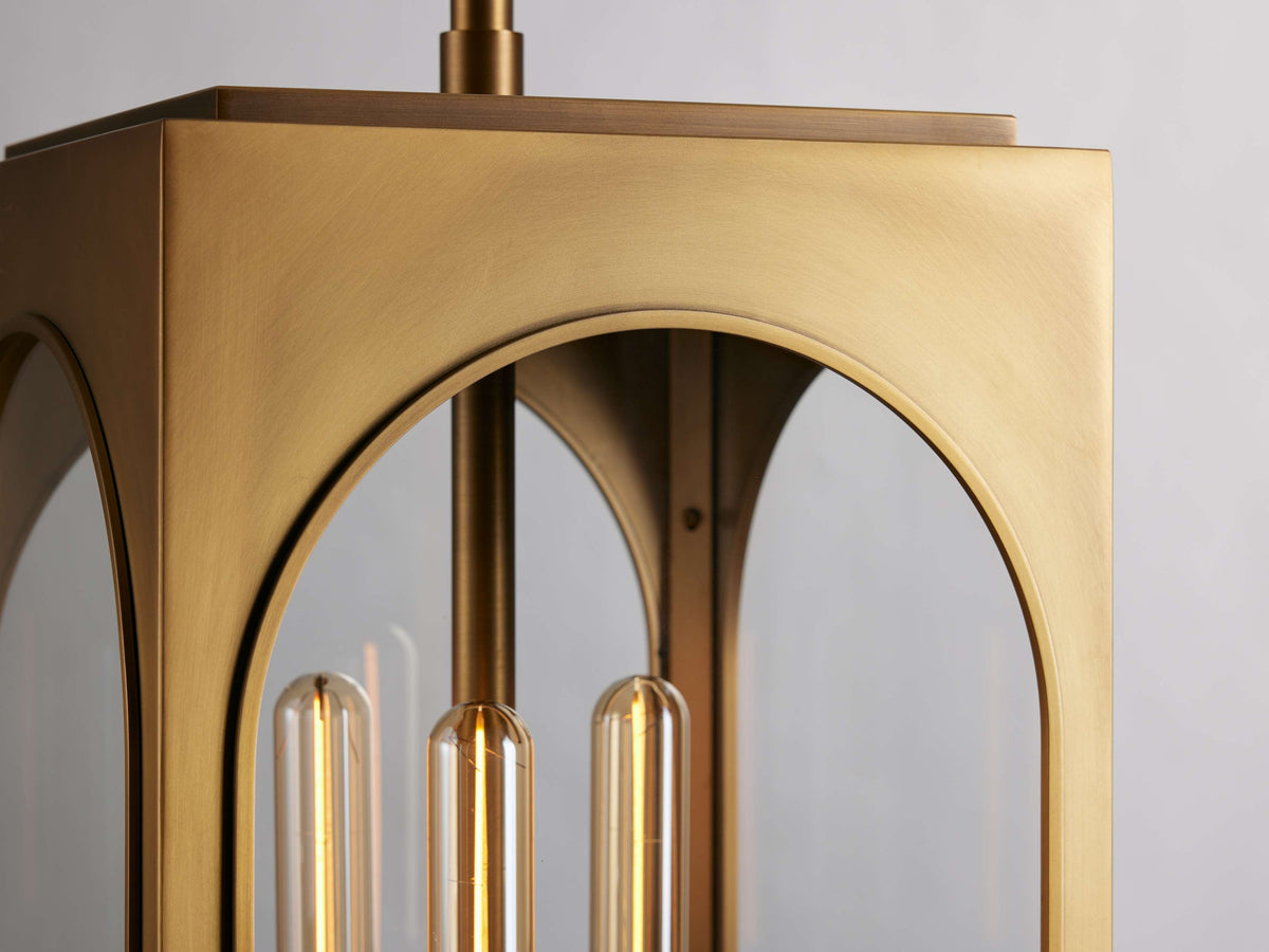 Palladian Facade Glass Outdoor Pendant Light
