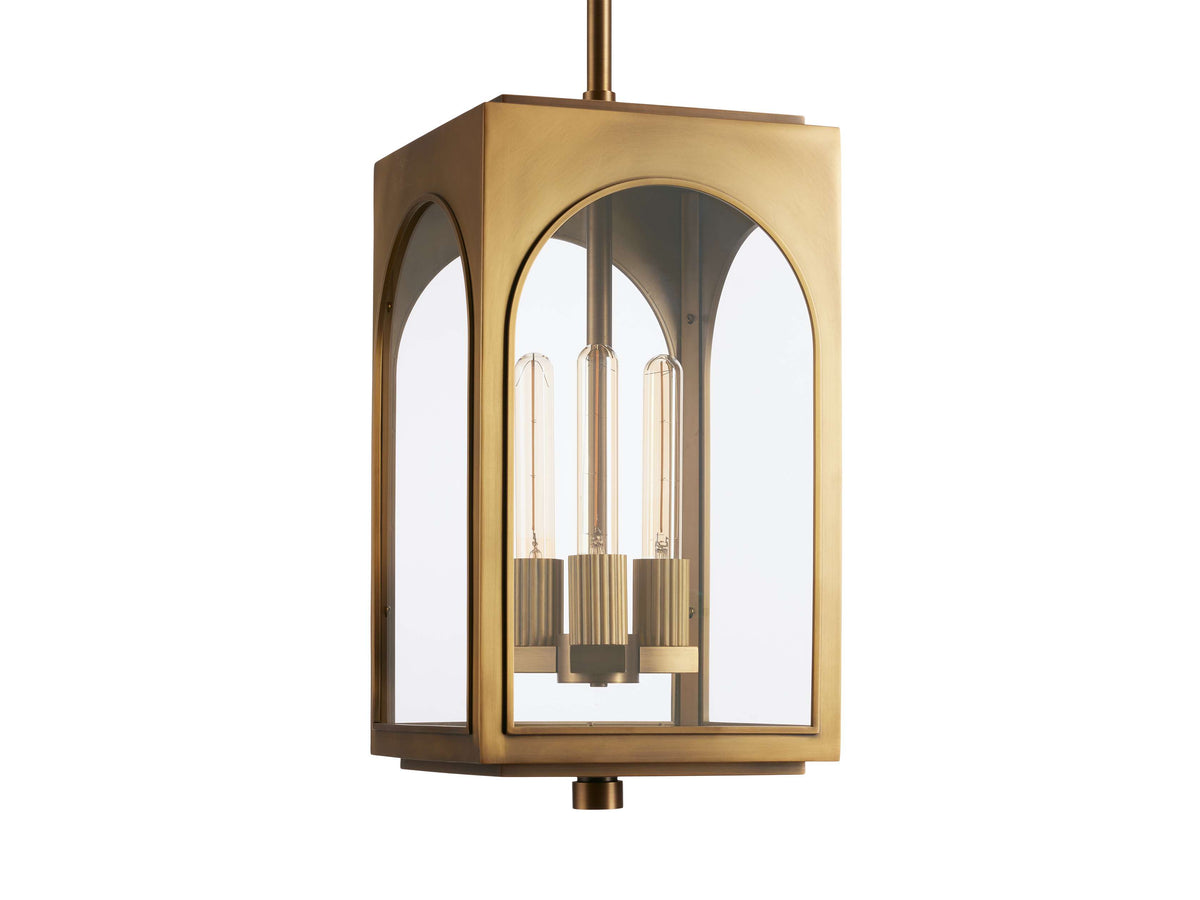 Palladian Facade Glass Outdoor Pendant Light