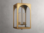 Palladian Facade Glass Outdoor Chandelier