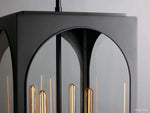 Palladian Facade Glass Outdoor Chandelier
