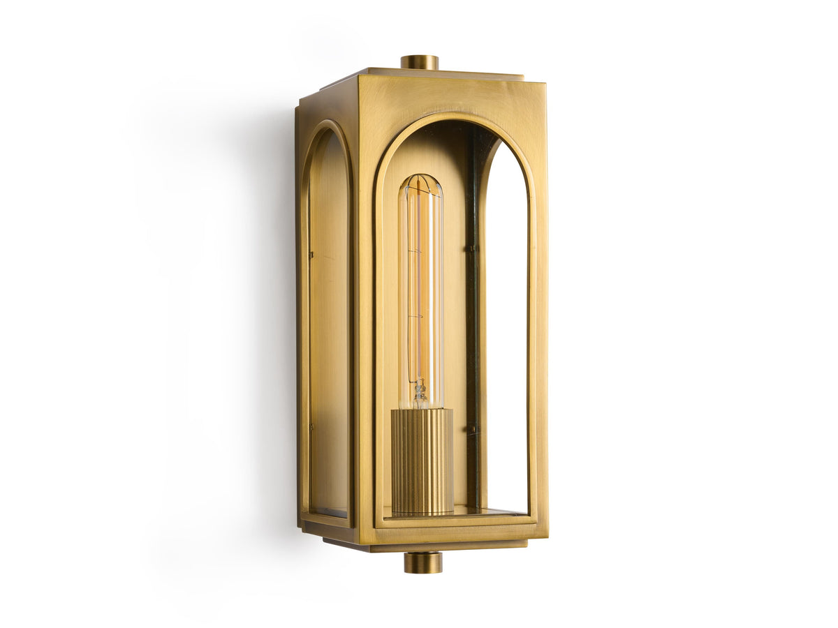 Palladian Facade Glass Outdoor Wall Sconce