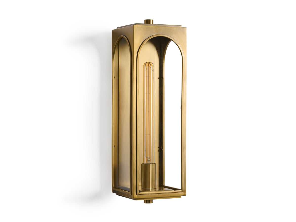 Palladian Facade Glass Outdoor Wall Sconce