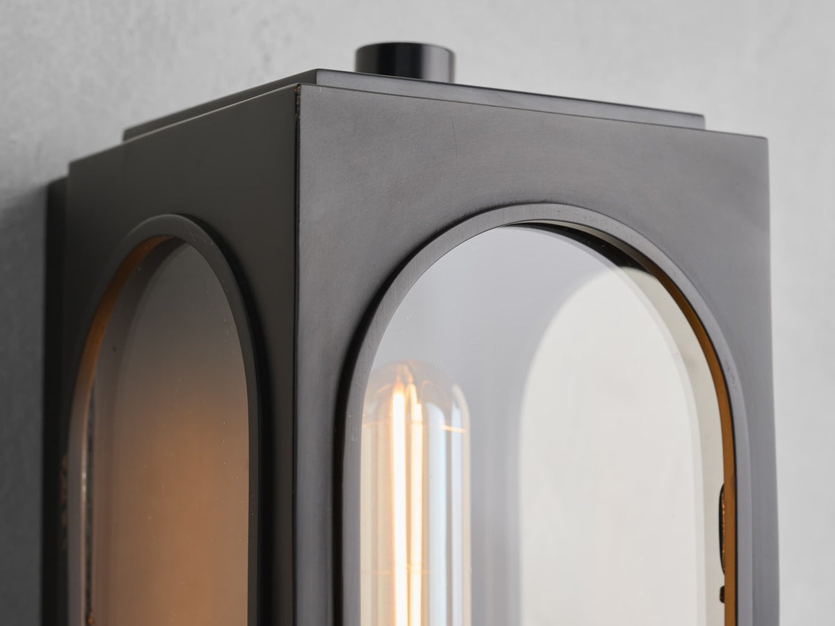 Palladian Facade Glass Outdoor Wall Sconce