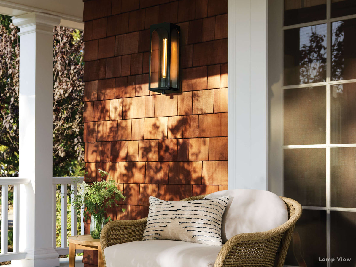 Palladian Facade Glass Outdoor Wall Sconce