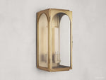 Palladian Facade Glass Outdoor Wall Sconce