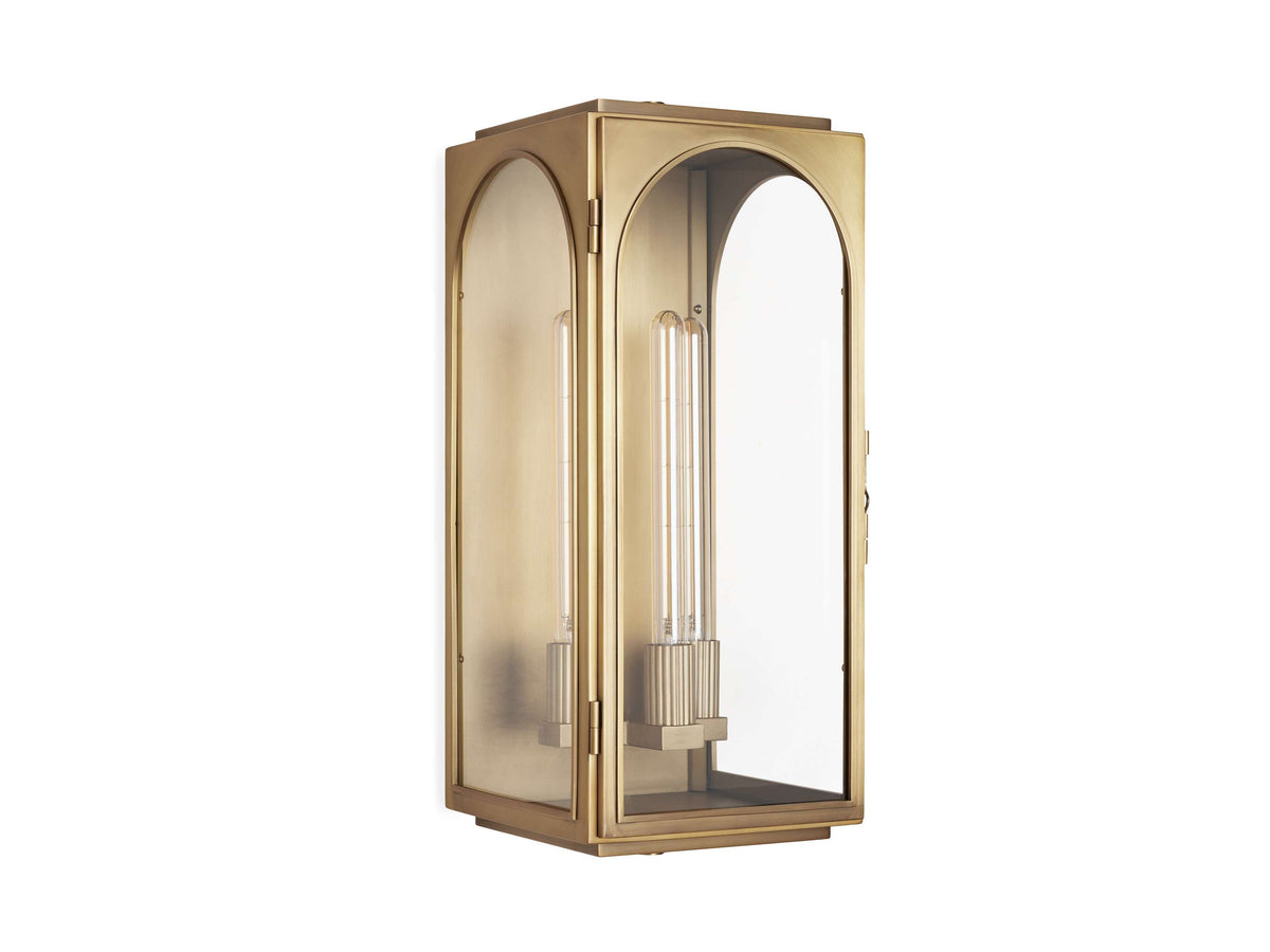 Palladian Facade Glass Outdoor Wall Sconce