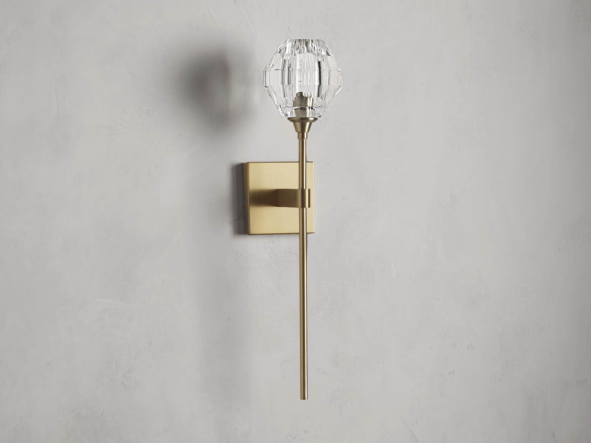 Amoroso Crystal Motif Wall Sconce