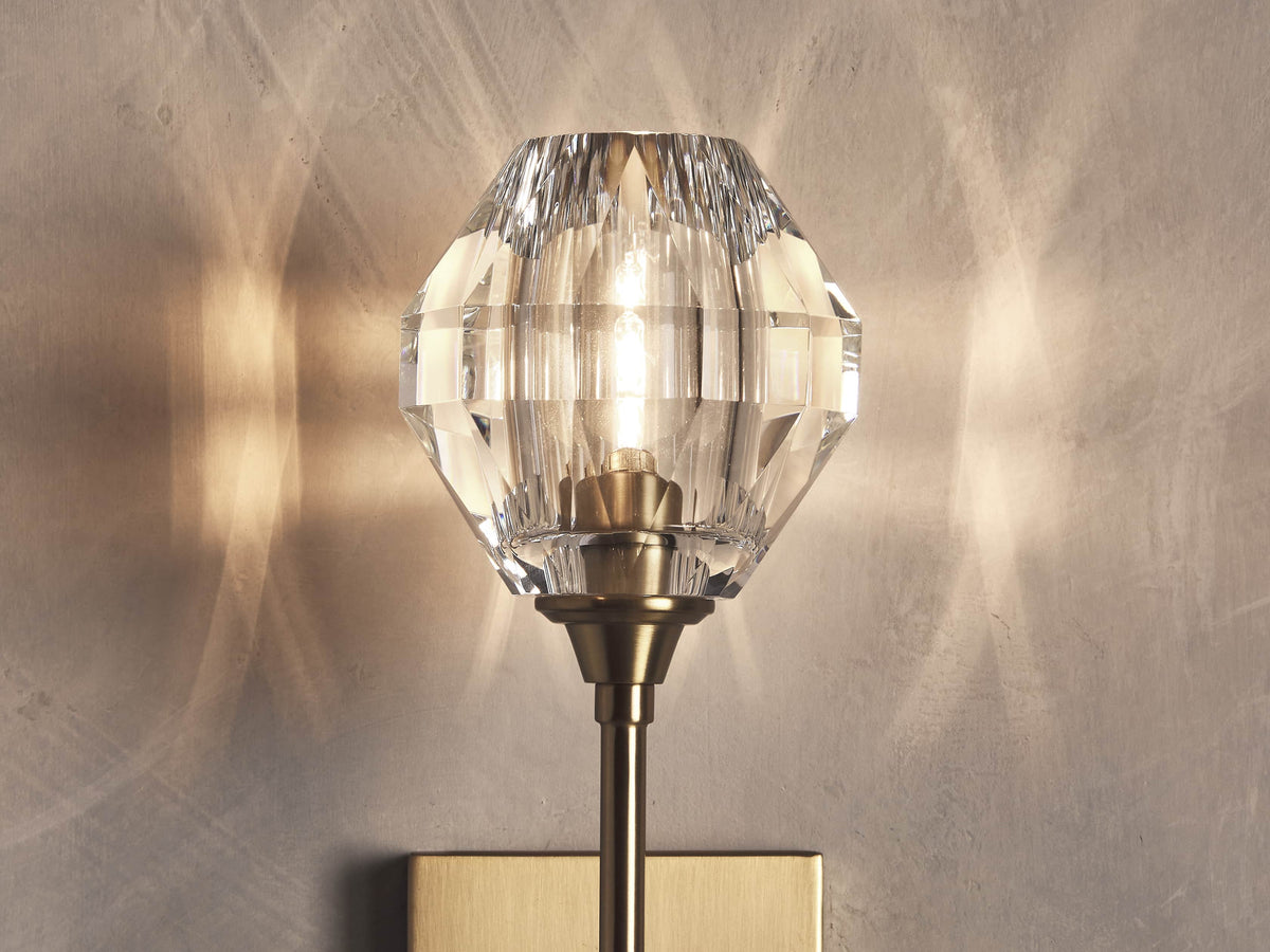 Amoroso Crystal Motif Wall Sconce