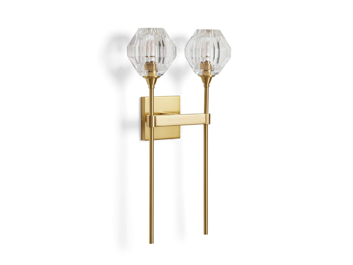 Amoroso Crystal Motif Wall Sconce
