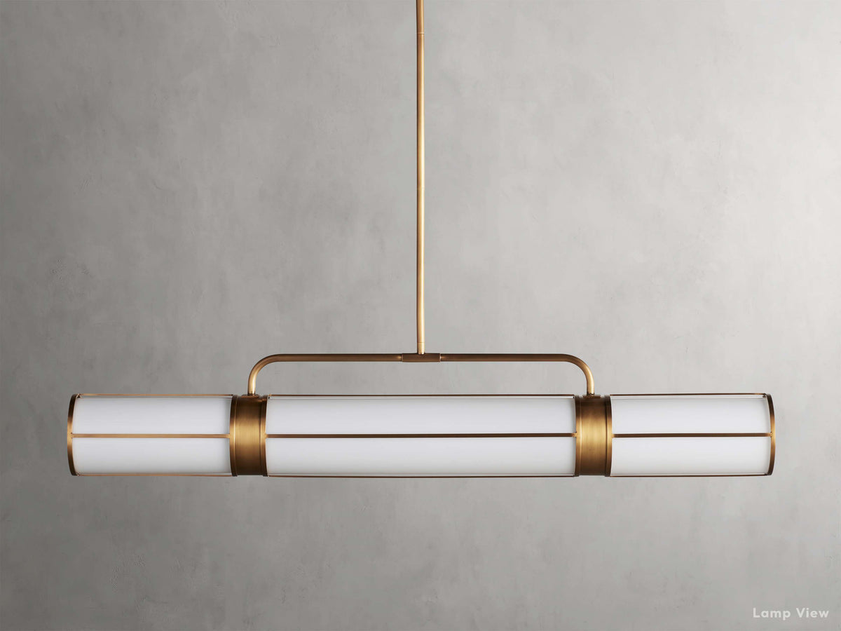Remming Essential Glass Linear Chandelier