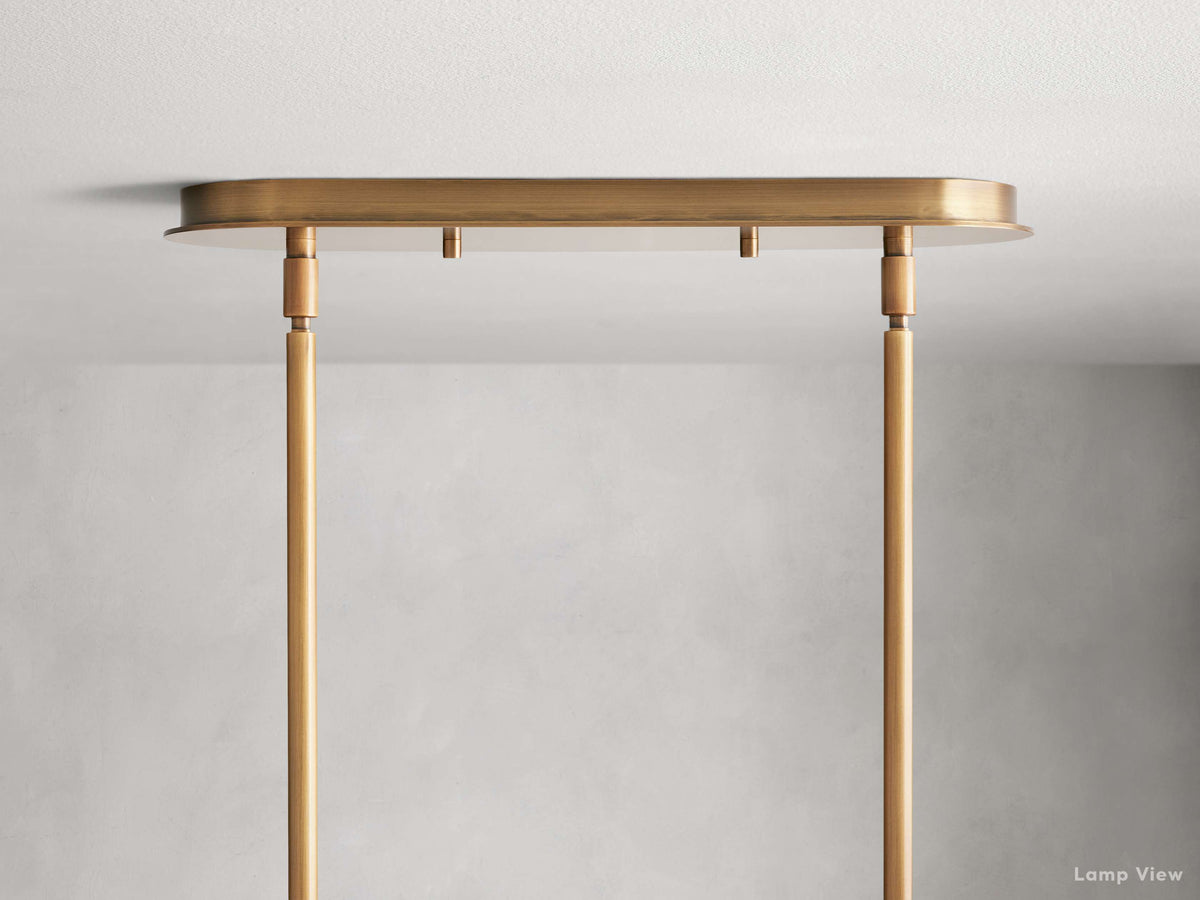 Remming Essential Glass Linear Chandelier