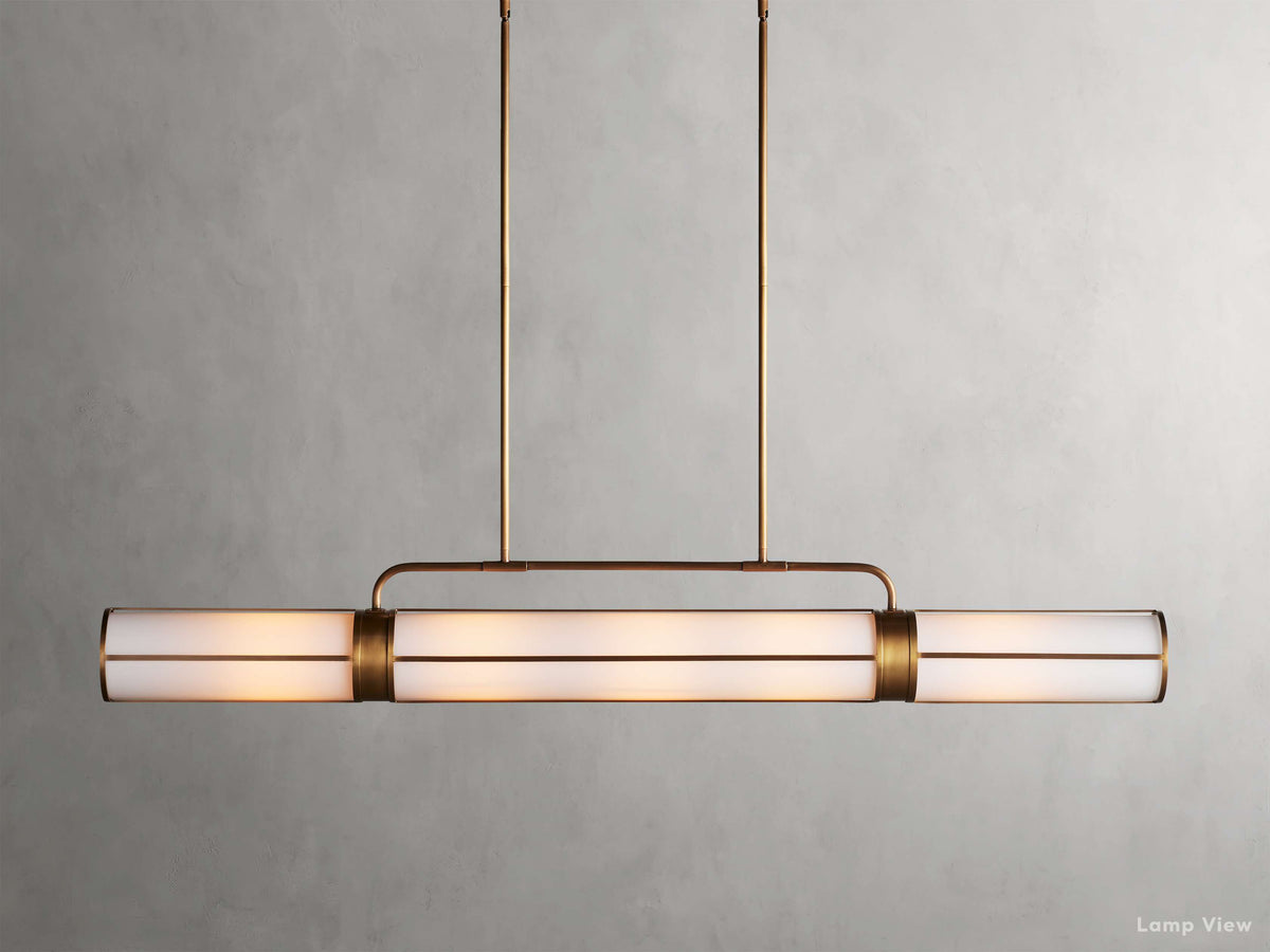 Remming Essential Glass Linear Chandelier