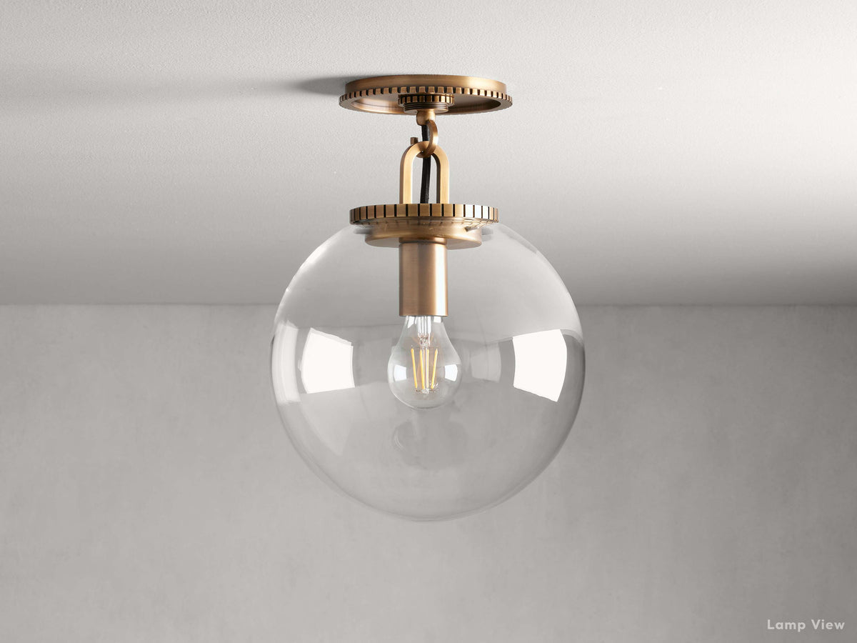 Wescott Laconic Globe Flush Mount