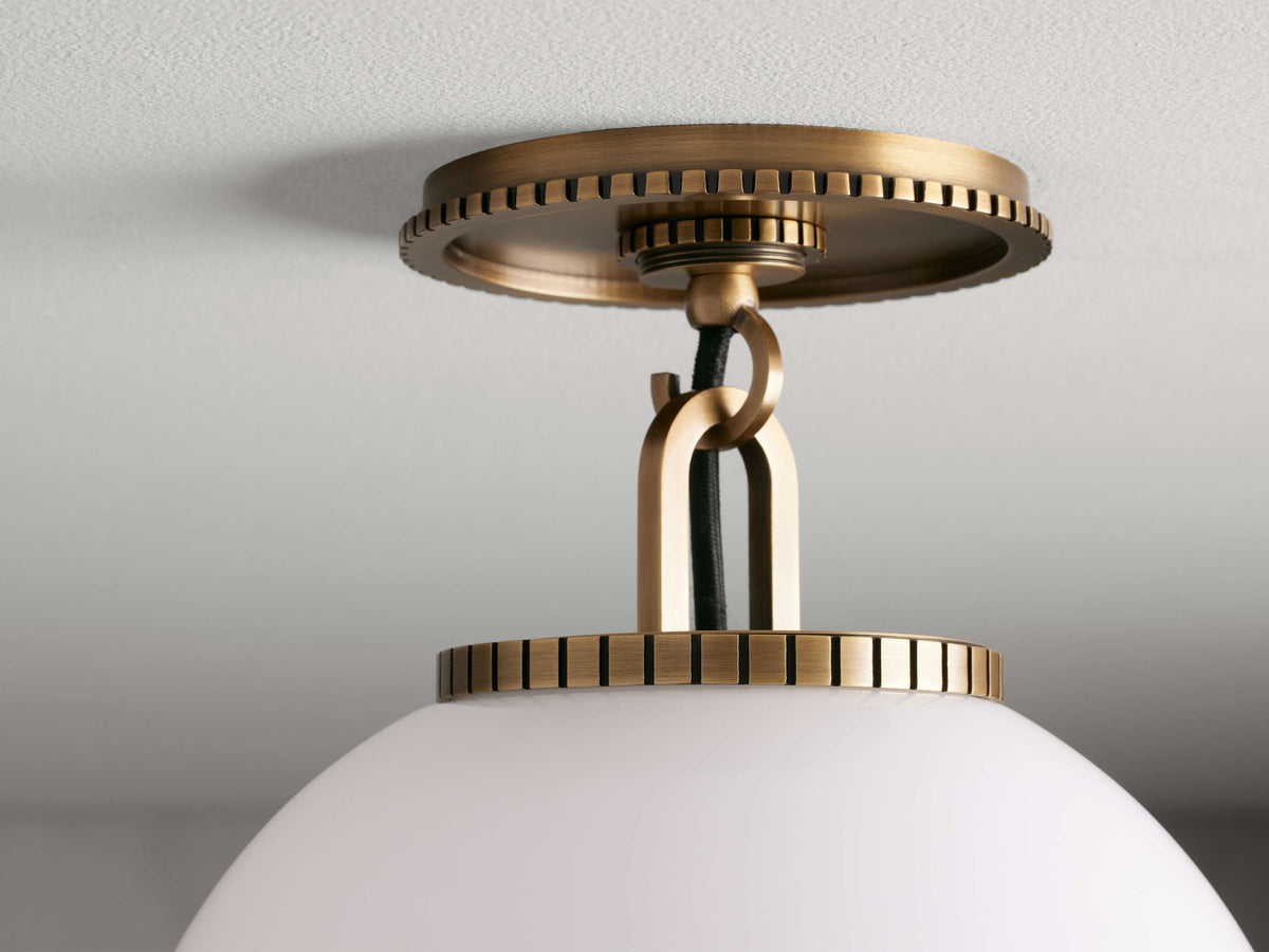 Wescott Laconic Globe Flush Mount
