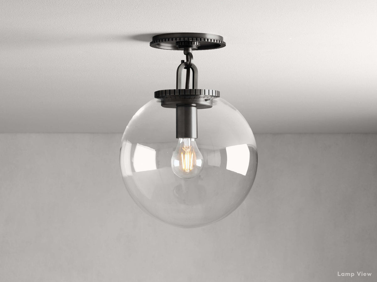 Wescott Laconic Globe Flush Mount