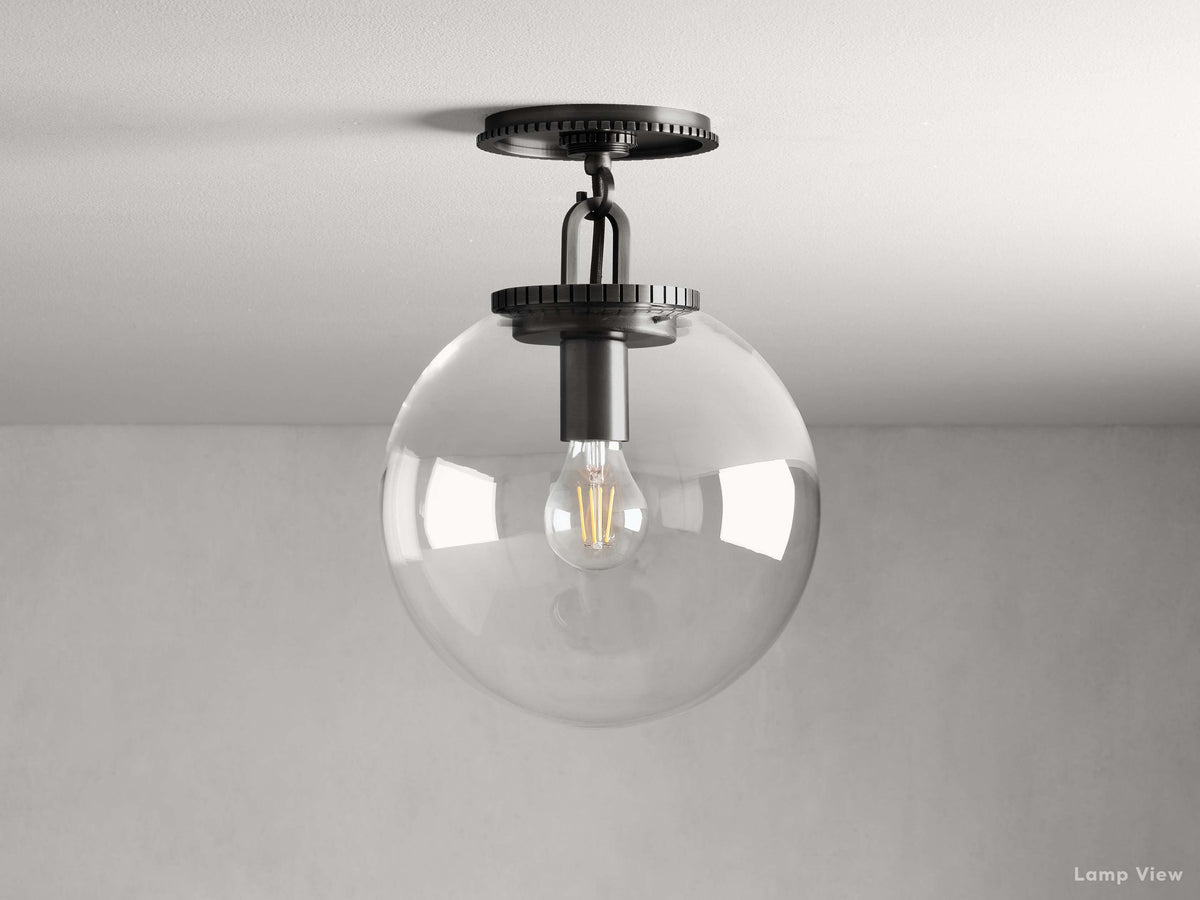 Wescott Laconic Globe Flush Mount