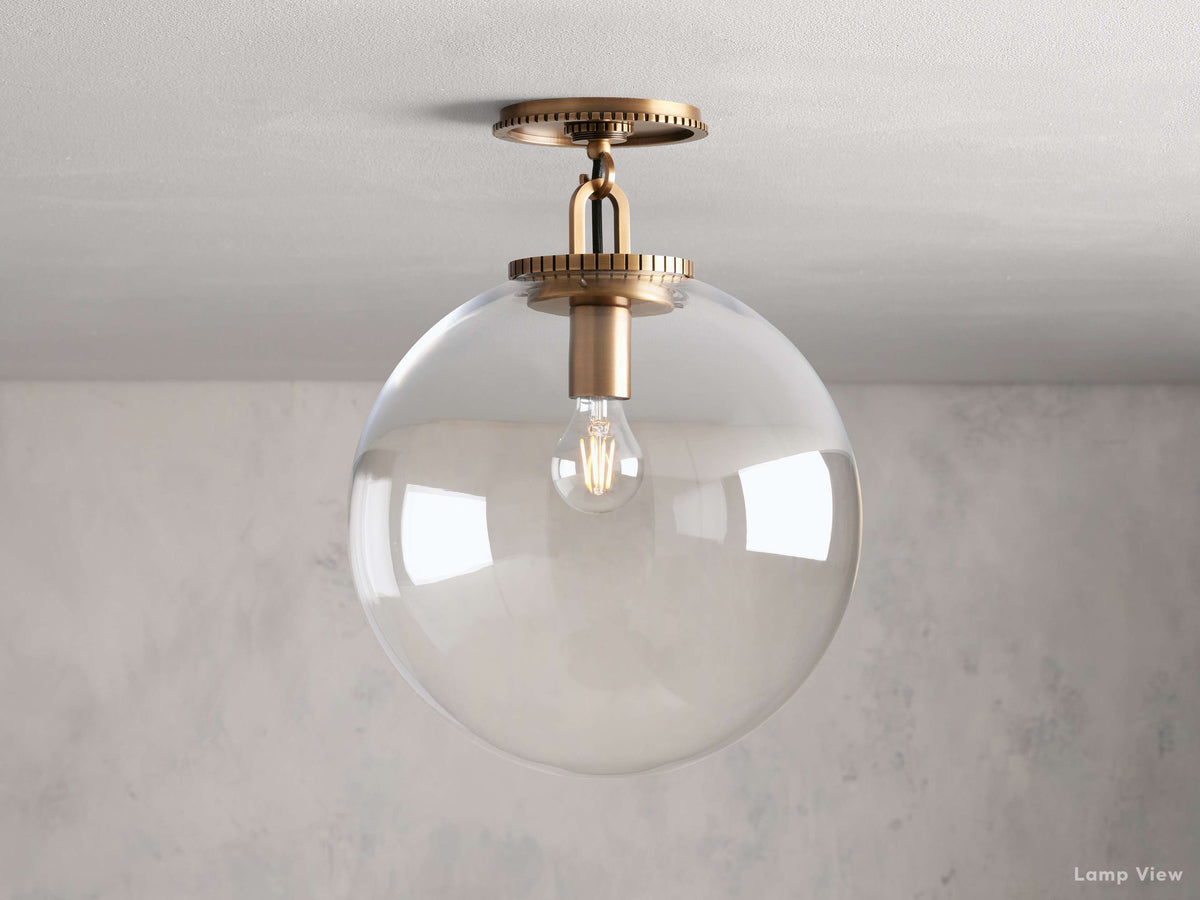 Wescott Laconic Globe Flush Mount