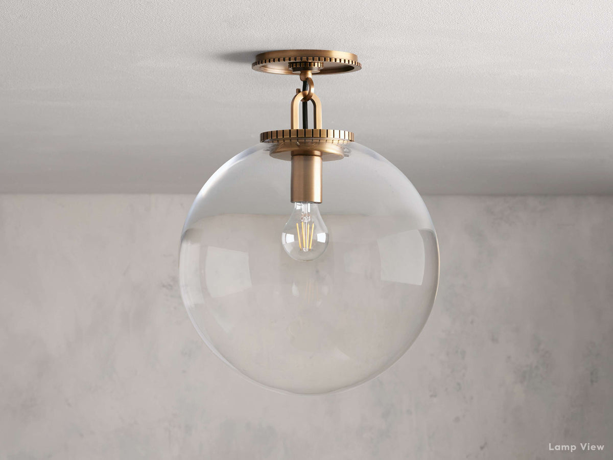 Wescott Laconic Globe Flush Mount
