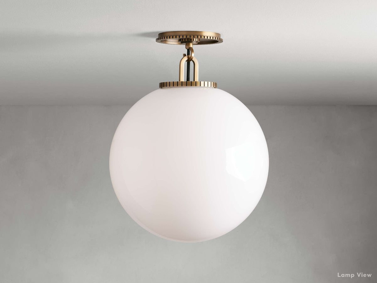 Wescott Laconic Globe Flush Mount