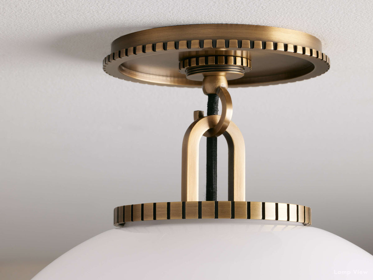 Wescott Laconic Globe Flush Mount
