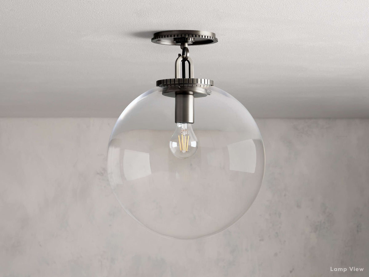 Wescott Laconic Globe Flush Mount
