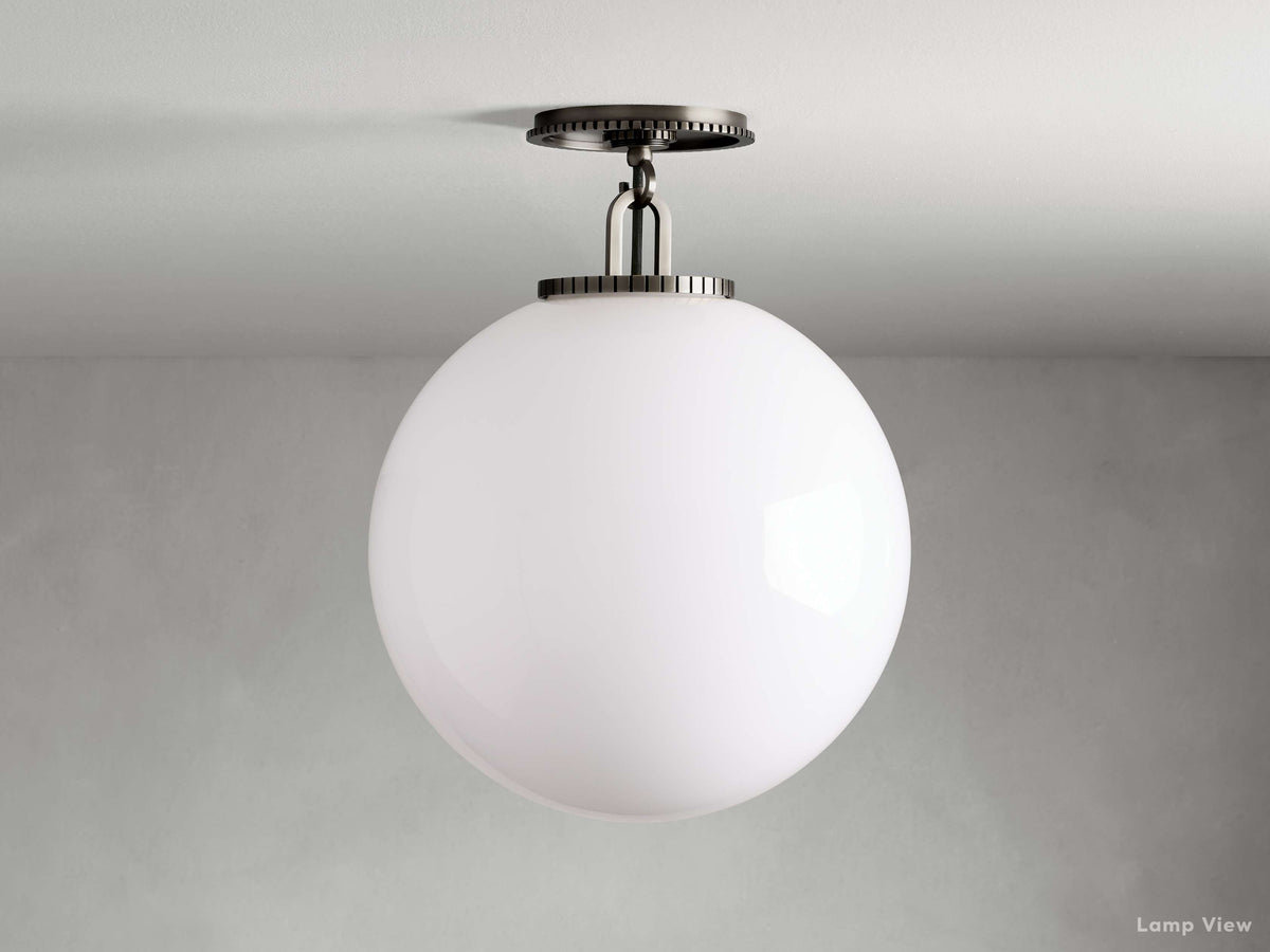 Wescott Laconic Globe Flush Mount