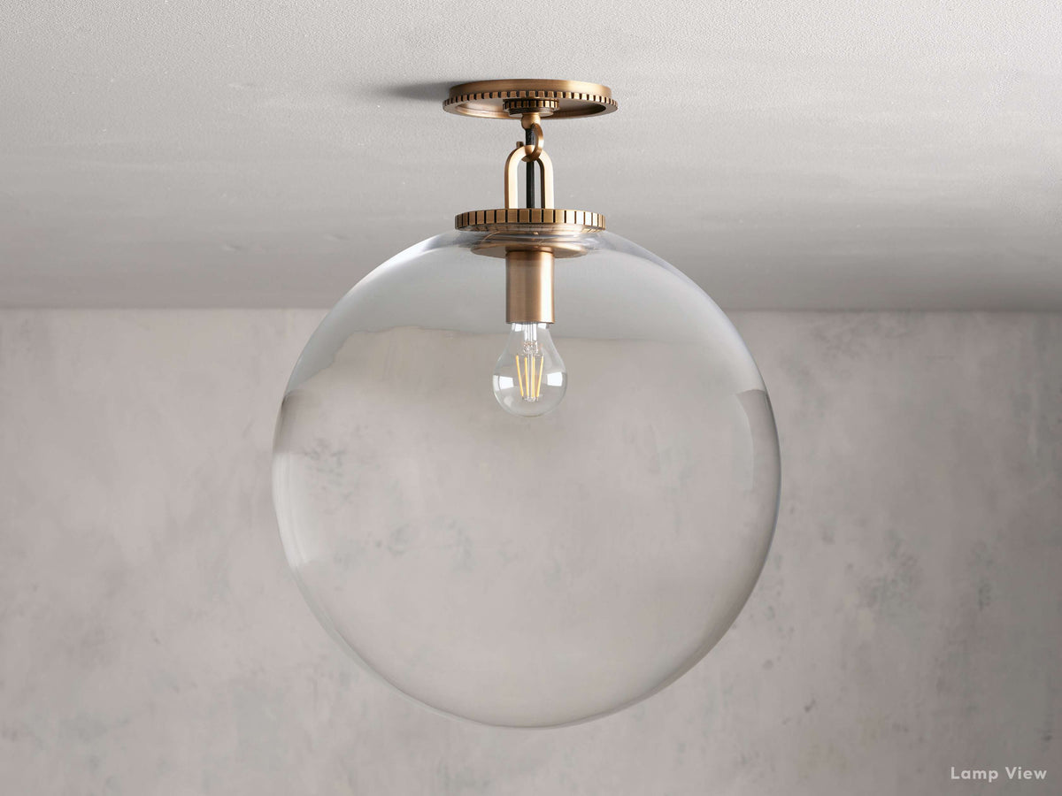 Wescott Laconic Globe Flush Mount