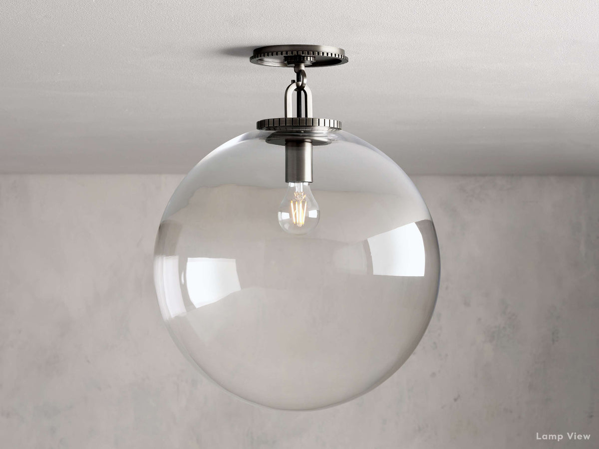 Wescott Laconic Globe Flush Mount