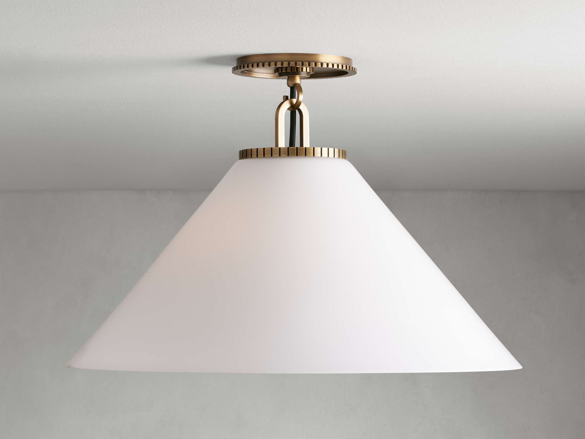 Wescott Laconic Cone Flush Mount