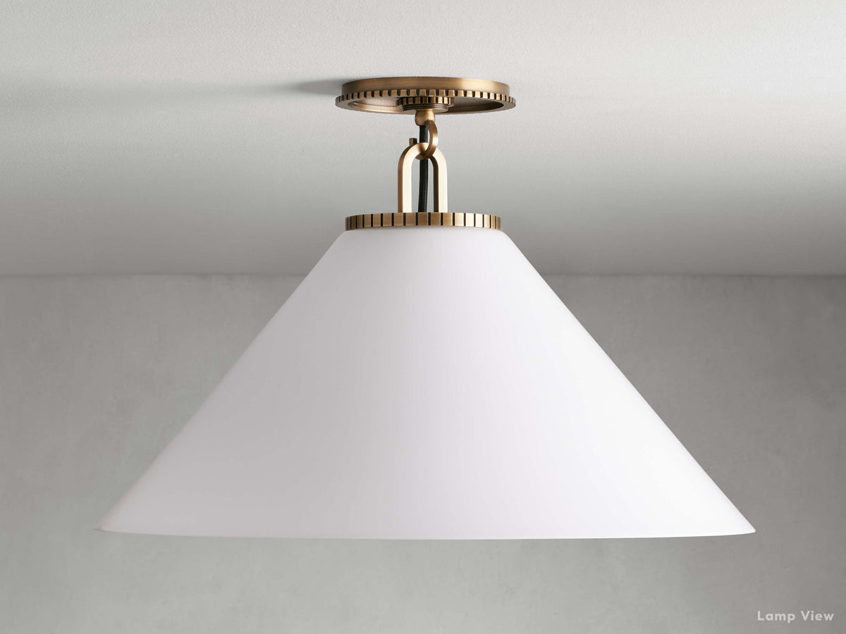 Wescott Cone Flush Mount