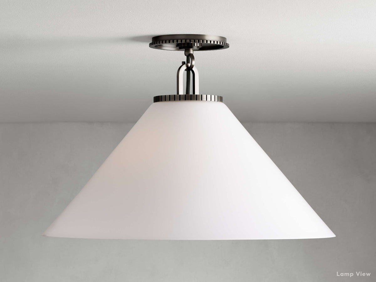 Wescott Laconic Cone Flush Mount