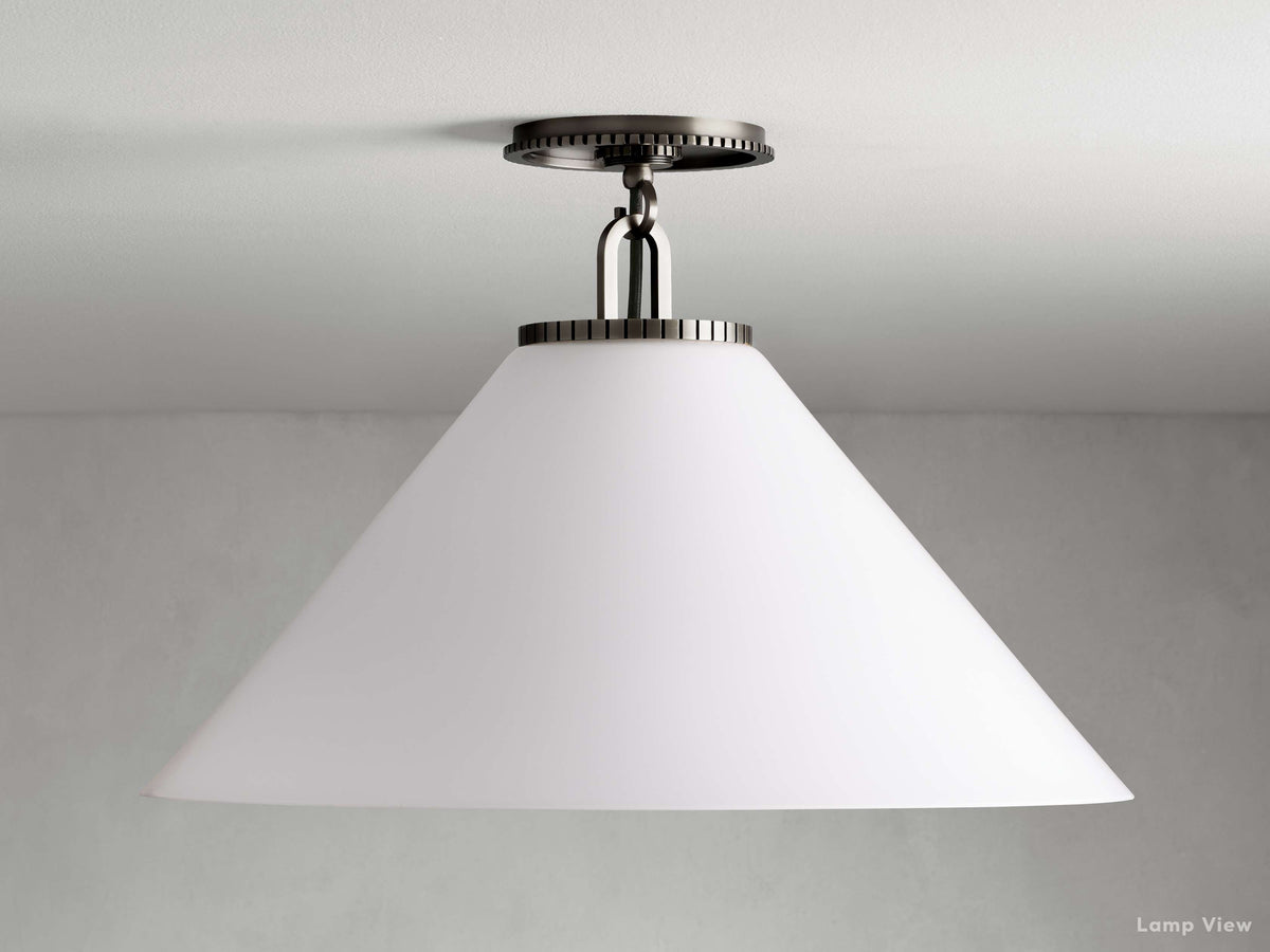 Wescott Laconic Cone Flush Mount