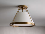 Shelton Tailored Linen Flush Mount