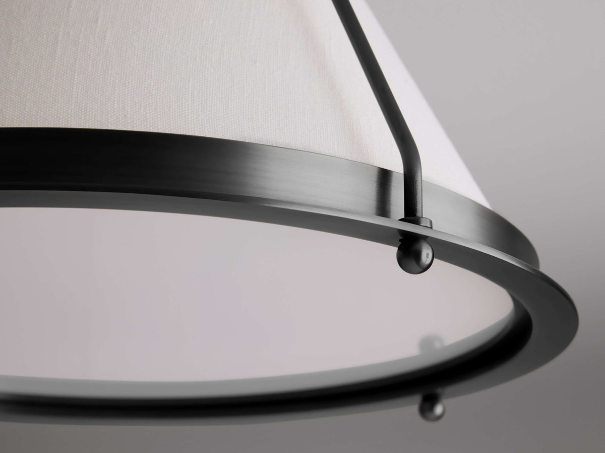 Shelton Tailored Linen Flush Mount
