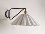 Haylen Gathered Linen Wall Sconce