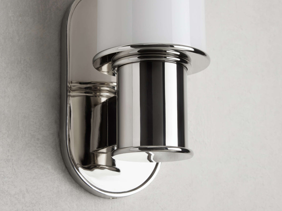 Harlin Milk Glass Wall Sconce