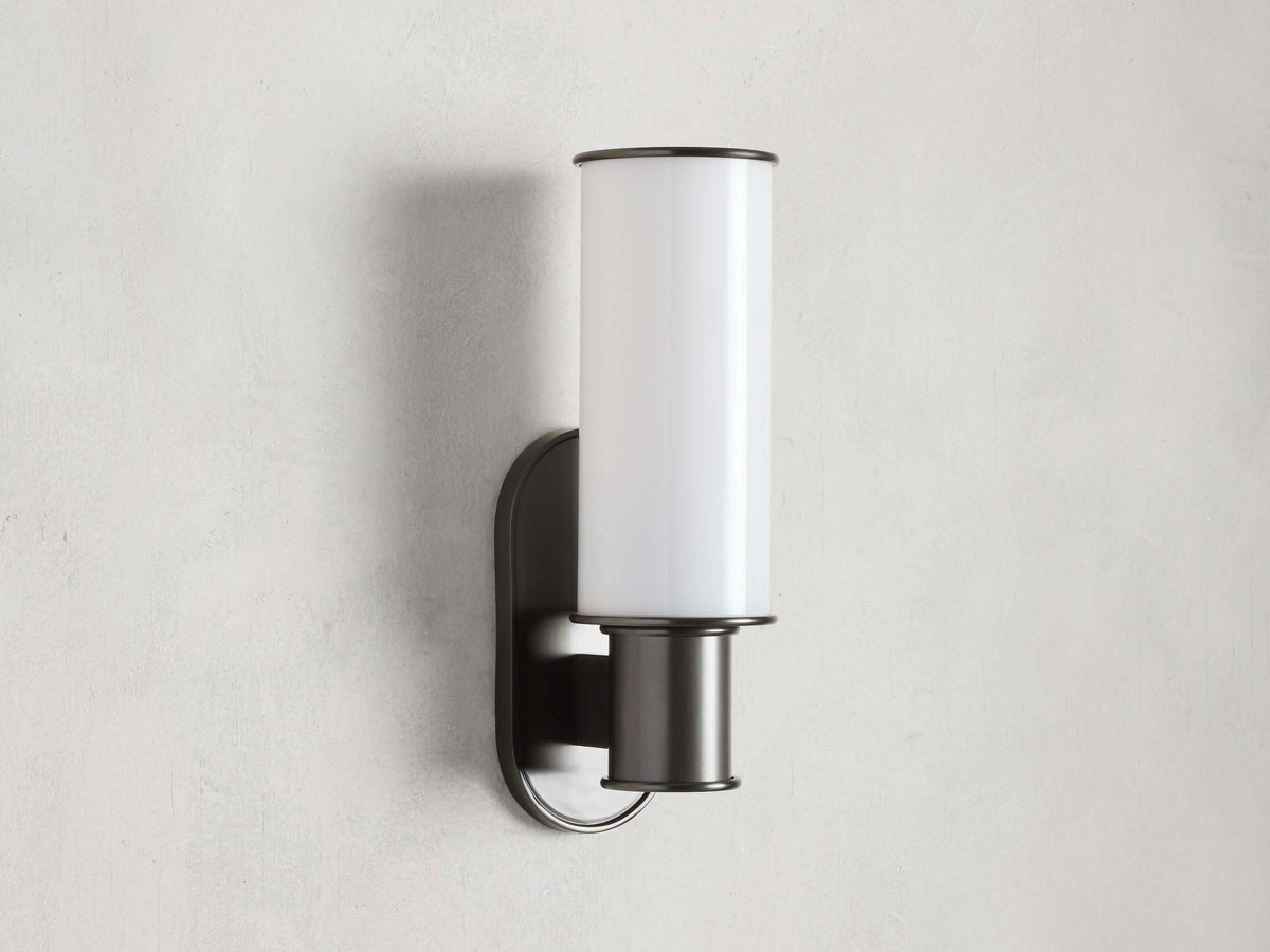 Harlin Milk Glass Wall Sconce